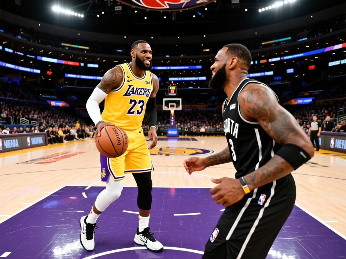 湖人再胜篮网，詹姆斯发挥关键作用