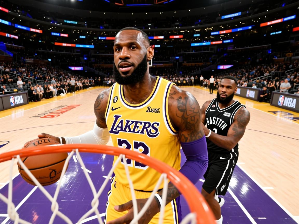 湖人再胜篮网,詹姆斯发挥关键作用 第2张